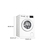 Bosch WAN28254GB Series 4 8Kg 1400 Spin Washing Machine - A Energy Rated - H84.5 W59.8 D59