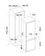 Cata FFBIS7030E Built In Static 70/30 Fridge Freezer - E Energy Rated