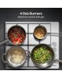 Hisense GM642XHS 4 Burner Gas Hob - H8.9 W60 D52