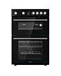 Hisense HDE3211BBUK 60cm Double Oven Electric Cooker with Ceramic Hob - Black