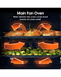 Hisense HDE3211BBUK 60cm Double Oven Electric Cooker with Ceramic Hob - Black