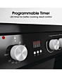 Hisense HDE3211BBUK 60cm Double Oven Electric Cooker with Ceramic Hob - Black