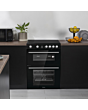 Hisense HDE3211BBUK 60cm Double Oven Electric Cooker with Ceramic Hob - Black