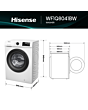 Hisense WF1Q8041BW 8Kg 1400 Spin Washing Machine - A Energy Rated - H85 W60 D52