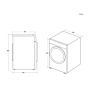 Hoover HRE C10TE-80 10Kg Condenser Tumble Dryer - B Energy Rated - H85 W60 D59