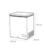 Sensis RFCHT01F137EW 69.5cm Chest Freezer - White
