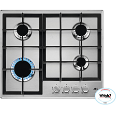 Aeg HGE64200SM 3000 Slimline Gas Hob - H4 W59.4 D51