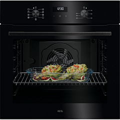 Aeg OU5AB20XK 59.6cm Built In Electric Single Oven - Black