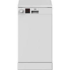 Beko DVS05C20W Slimline Dishwasher - 10 Place Settings - E Energy Rated
