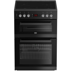 Beko EDC634K 60Cm Double Oven Electric Cooker - Ceramic - Top 36L/ Main 59L