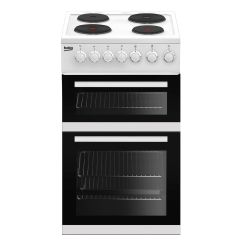 Beko EDP503W 50Cm Solid Plate Double Oven