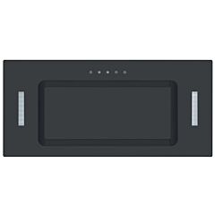 Cata UBICON52BK Black Glass 52Cm Canopy