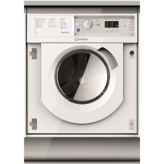 Indesit BIWMIL71252UKN 7Kg 1200 Spin Intergrated Washing Machine - E Energy Rated - H81.5 W59.5 D54.
