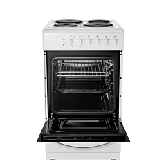 Midea MFO20DME4H109WH 50Cm Single Oven Electric Cooker With Solid Plate Hob 