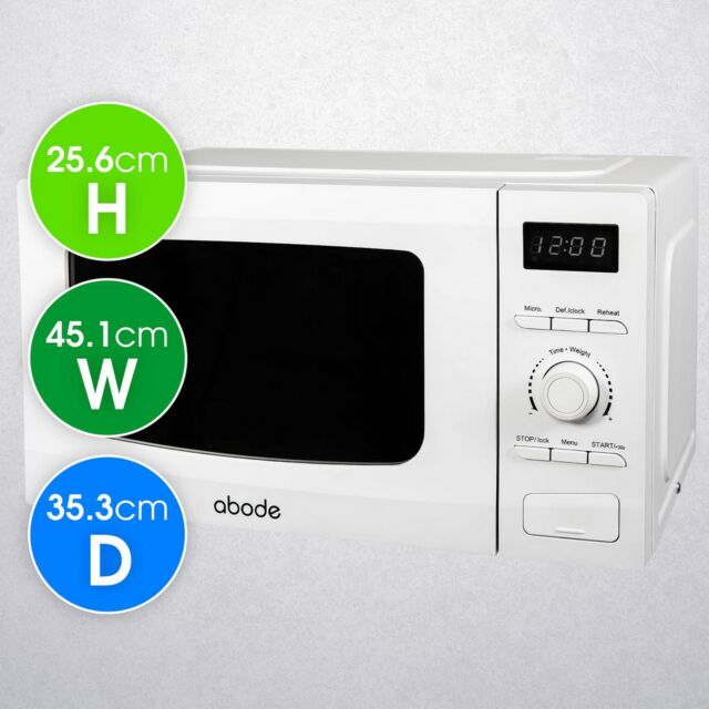 Abode AMD2002-M 20 Litres Microwave - 700W - H25.6 W45.1 D35.3