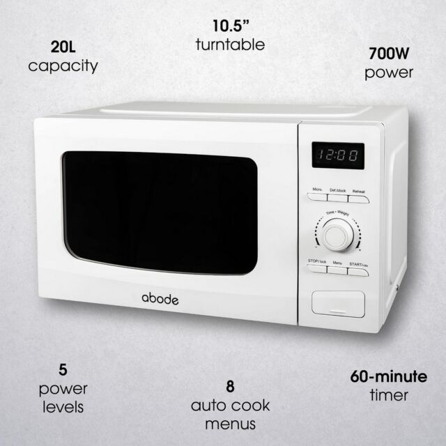Abode AMD2002-M 20 Litres Microwave - 700W - H25.6 W45.1 D35.3