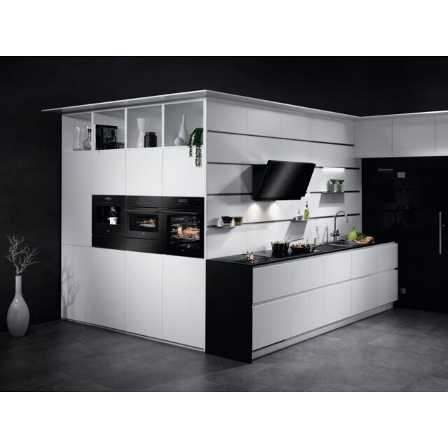 Aeg KDE911424B 14cm Warming Drawer - Black Glass