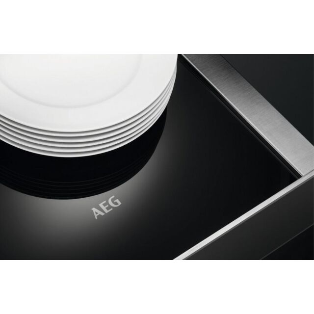 Aeg KDE911424B 14cm Warming Drawer - Black Glass