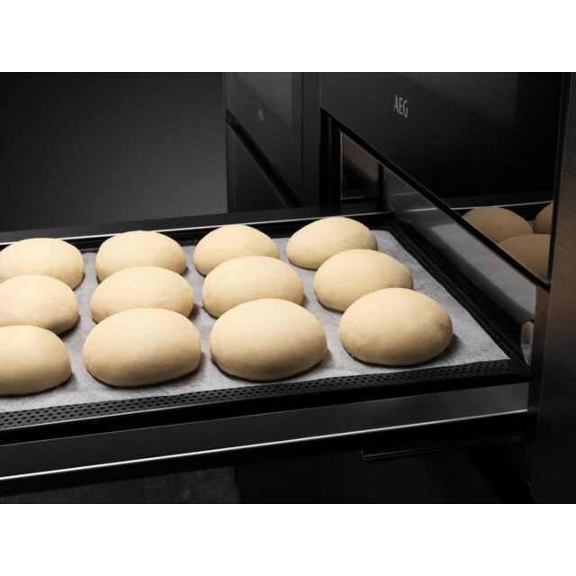 Aeg KDE911424B 14cm Warming Drawer - Black Glass