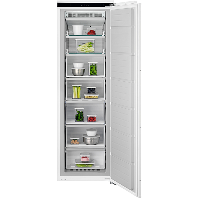 Aeg NAB7N181EC Integrated Tall No Frost Freezer - Fixed Hinge - H176.9 W55.7 D54.9