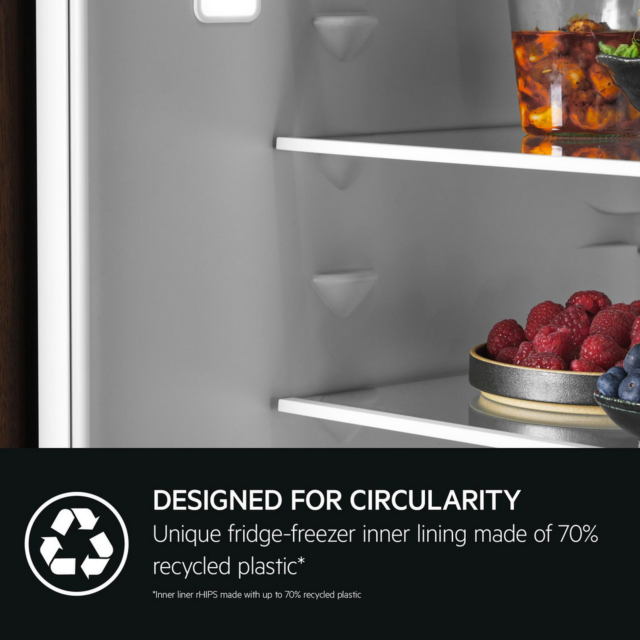 Aeg NSC6L185ES Built In 50/50 Low Frost Fridge Freezer - Sliding Hinge - E Energy Rated 