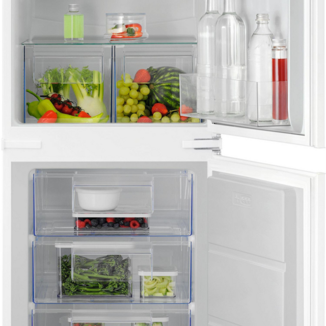 Aeg NSC6L185ES Built In 50/50 Low Frost Fridge Freezer - Sliding Hinge - E Energy Rated 
