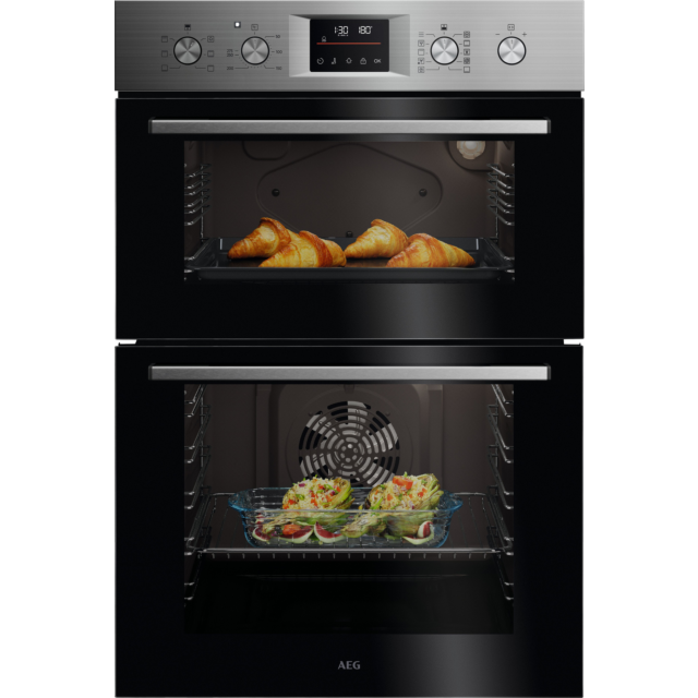 Aeg OU5CP40M Built In Double Electric Oven - Catalytic - H88.8 W59.4 D56.8