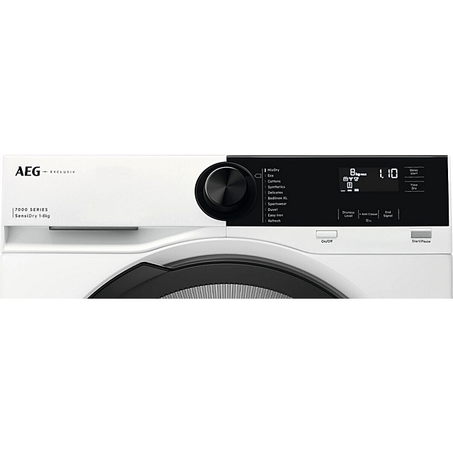 Aeg TR728CT4B 8kg Heat Pump Tumble Dryer - White