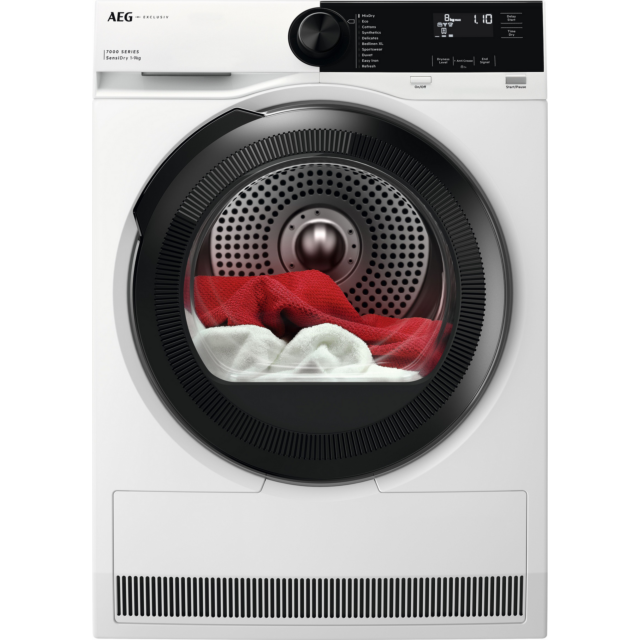 Aeg TR729A4B 9kg Heat Pump Tumble Dryer - White
