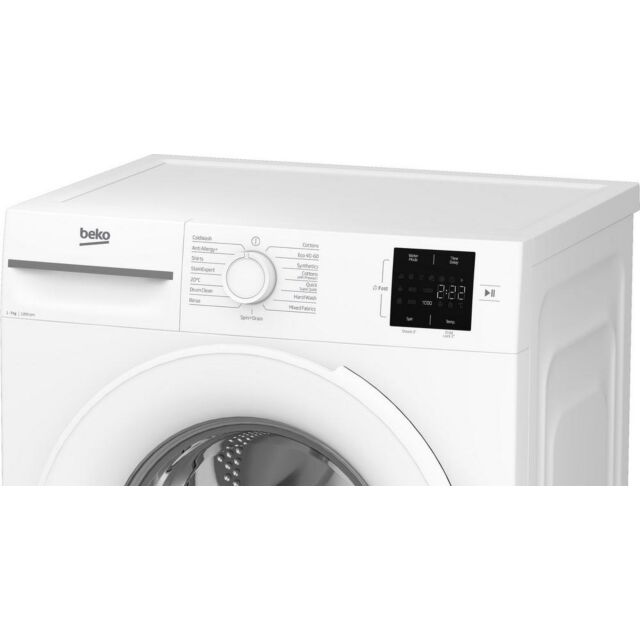 Beko BM1WU3721W 7Kg 1200 Spin Washing Machine - B Energy Rated - H84.5 W60 D49.6