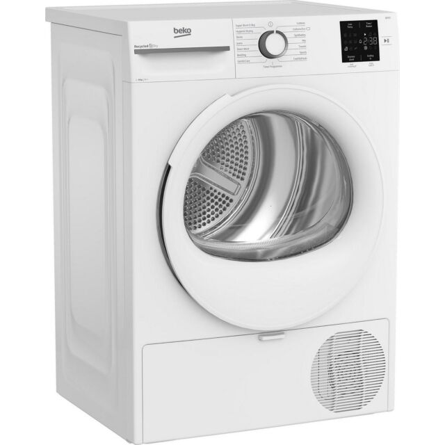 Beko BMN3T3823W 8Kg Heat Pump Tumble Dryer - A++ Energy Rated - H84.6 W59.8 D54.5