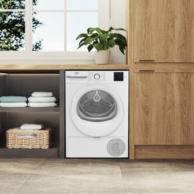 Beko BMN3T3823W 8Kg Heat Pump Tumble Dryer - A++ Energy Rated - H84.6 W59.8 D54.5