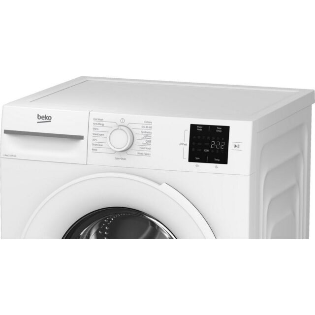 Beko BMN3WT3821W 8Kg 1200 Spin Washing Machine - B Energy Rated - H84.5 W60 D54.6