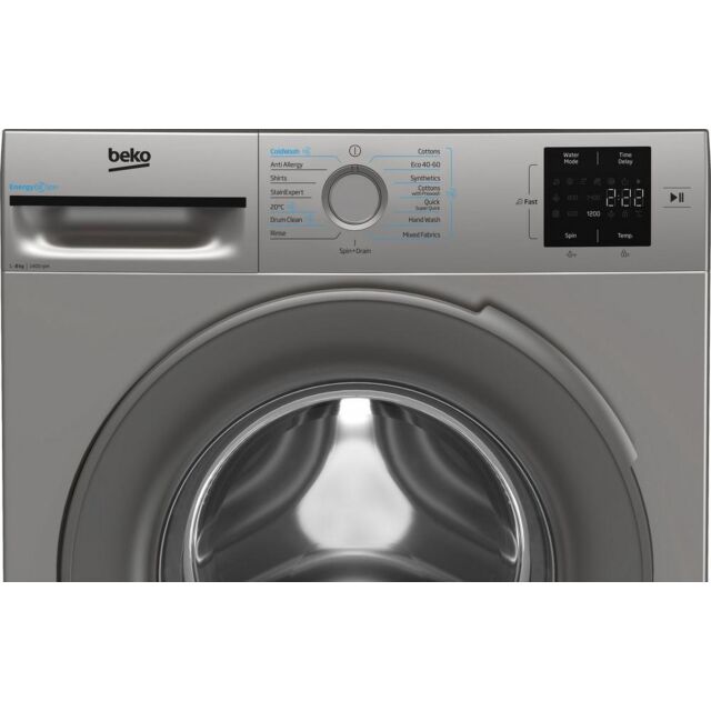 Beko BMN3WT3841S 8Kg 1400 Spin Washing Machine - A Energy Rated - H84.5 W60 D54.6