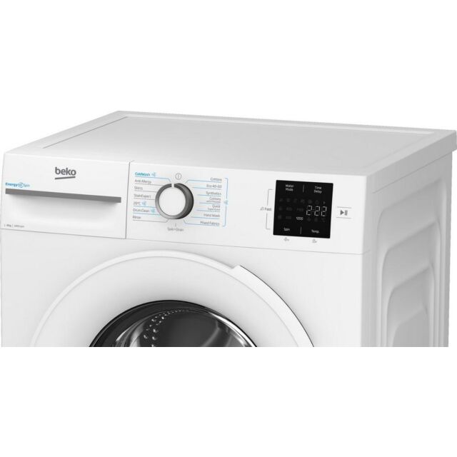 Beko BMN3WT3841W 8Kg 1400 Spin Washing Machine - A Energy Rated - H84.5 W60 D54.6