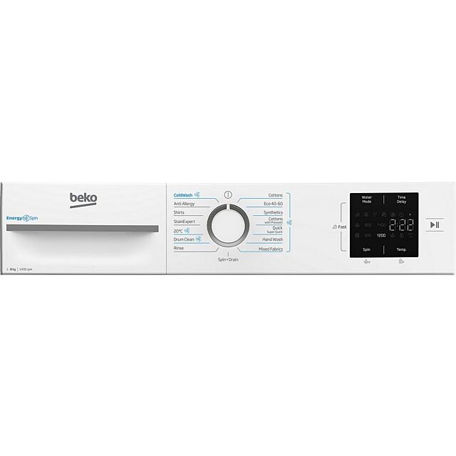 Beko BMN3WT3841W 8Kg 1400 Spin Washing Machine - A Energy Rated - H84.5 W60 D54.6