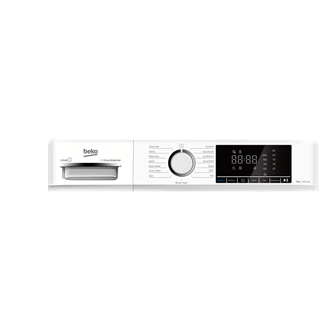 Beko BWC7121W Freestanding 7Kg 1200Rpm Washing Machine - A Energy Rated - H84.7 W60 D47.4