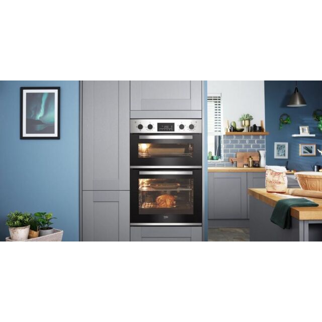 Beko Cdfy22309x - B/In D/Oven - Top 38 Ltrs/Main 75 Ltrs - H89 W59.4  D56.7