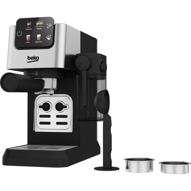 Beko CEP5304X Caffeexperto Cep5302b Manual Espresso With Steam Wand - Black