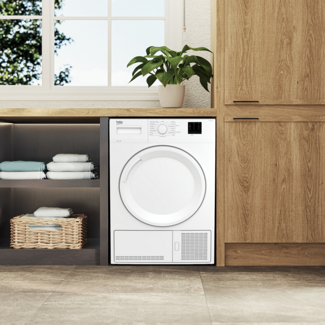 Beko DTKCE80021W 8Kg Condenser Tumble Dryer - H84.6 W59.7 D56.8