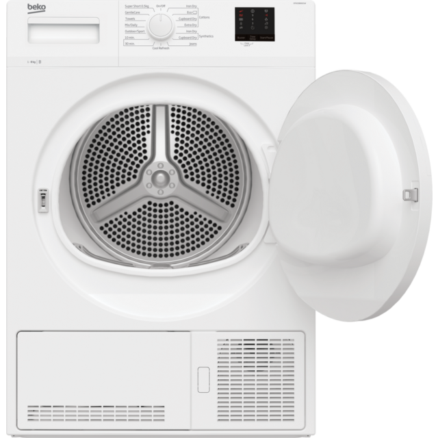 Beko DTKCE80021W 8Kg Condenser Tumble Dryer - H84.6 W59.7 D56.8