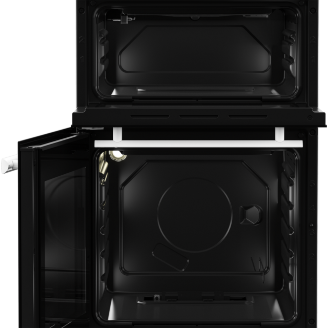 Beko EDG507W 50Cm Twin Cavity Gas Cooker - Lid - 54L Oven