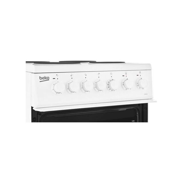Beko EDP503W 50Cm Solid Plate Double Oven