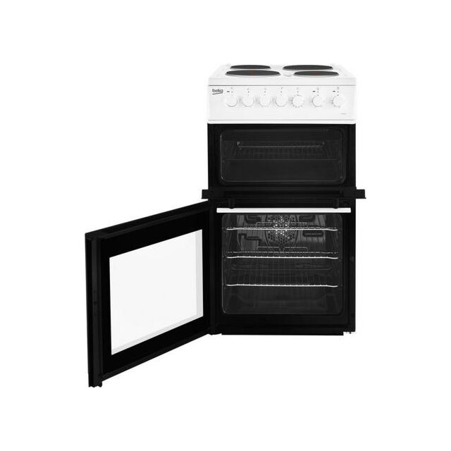 Beko EDP503W 50Cm Solid Plate Double Oven