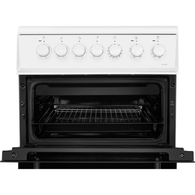 Beko EDVC503W 50Cm White Ceramic Hob Double Oven