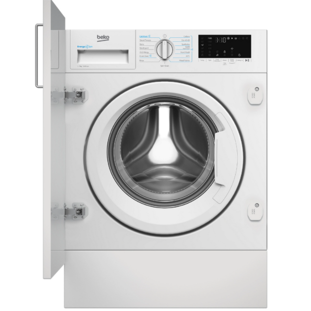 Beko WTIK741511 7Kg 1400 Spin Integrated Washing Machine - A Energy Rated - H82 W60 D55