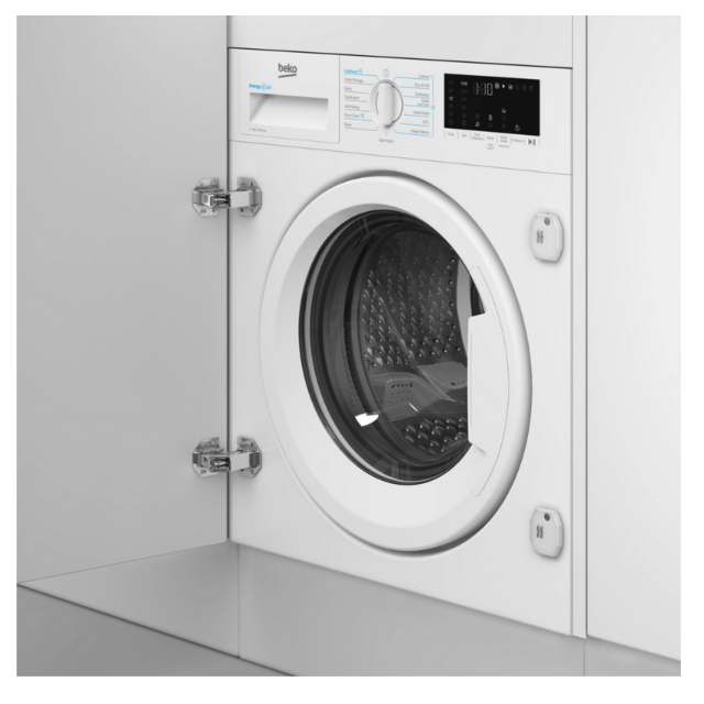 Beko WTIK741511 7Kg 1400 Spin Integrated Washing Machine - A Energy Rated - H82 W60 D55