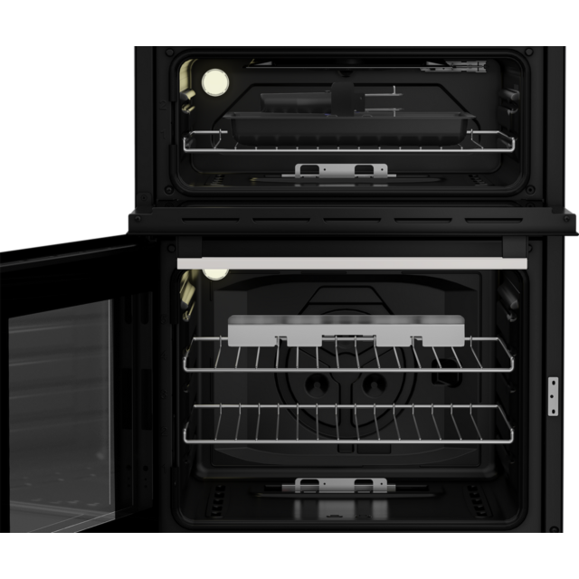 Blomberg GGRN655W 60Cm Double Oven Gas Cooker - Lid - Top 32L Main 72L