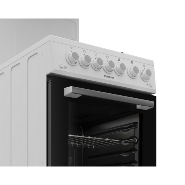 Blomberg GGS9151W 50Cm Single Oven Eye Level Grill Gas Cooker - 61L