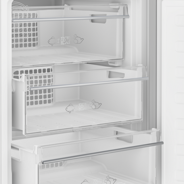 Blomberg KGM4524 Frost Free Fridge Freezer - E Energy Rated - H152.8 W54 D57.5